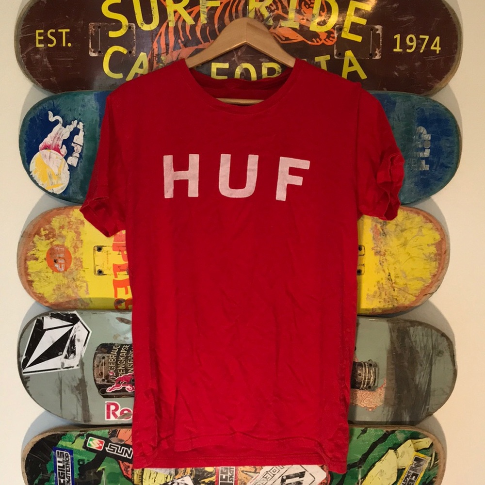 Red HUF tee